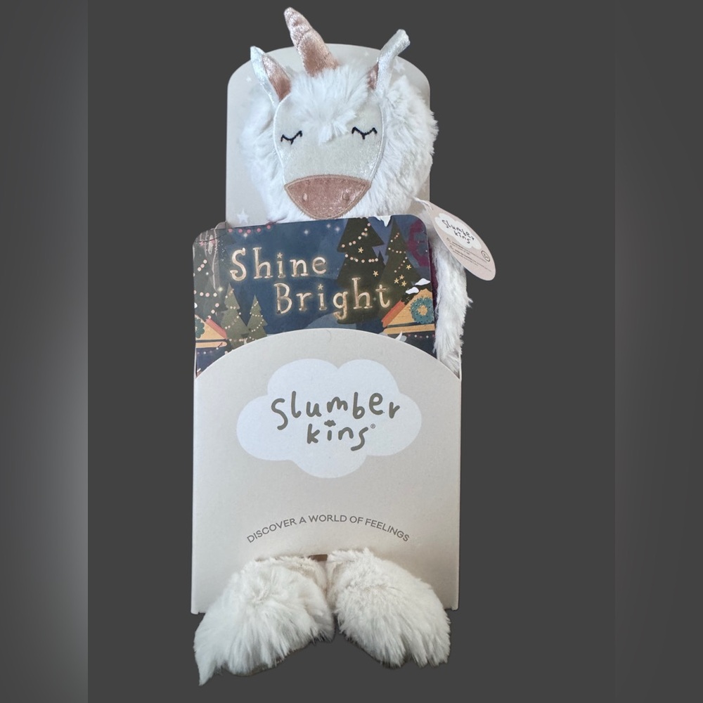 Slumberkins Shine Bright Unicorn White Plush